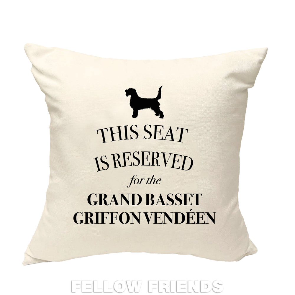 Grand basset pillow, dog pillow, Basset Griffon cushion, gifts for dog lovers, cover cotton canvas print, dog lover gift 40x40 50x50 249