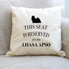 Lhasa apso cushion, dog pillow, lhasa apso pillow, gifts for dog lovers, cover cotton canvas print, dog lover gift for her 40x40 50x50 367