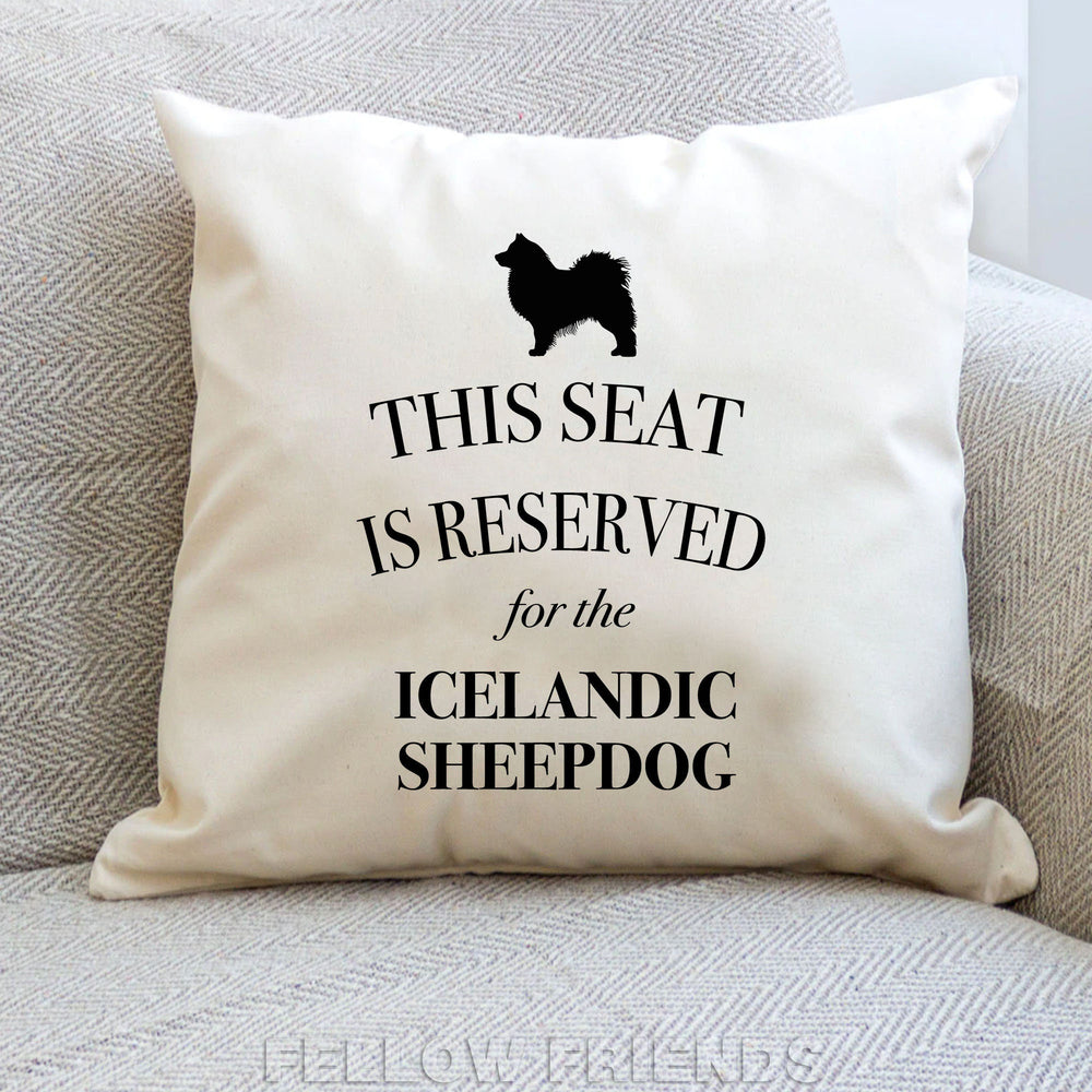 Icelandic sheepdog cushion, dog pillow, sheepdog pillow, gifts for dog lovers, cover cotton canvas print, dog lover gift 40x40 50x50 351