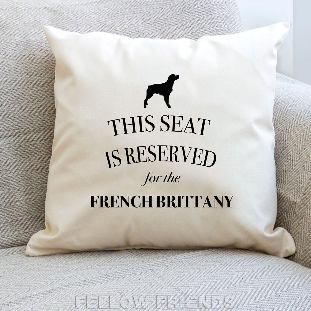 Brittany spaniel cushion, dog pillow, brittany spaniel pillow, gift for dog lover, cover cotton canvas print, dog lover gift 40x40 50x50 348