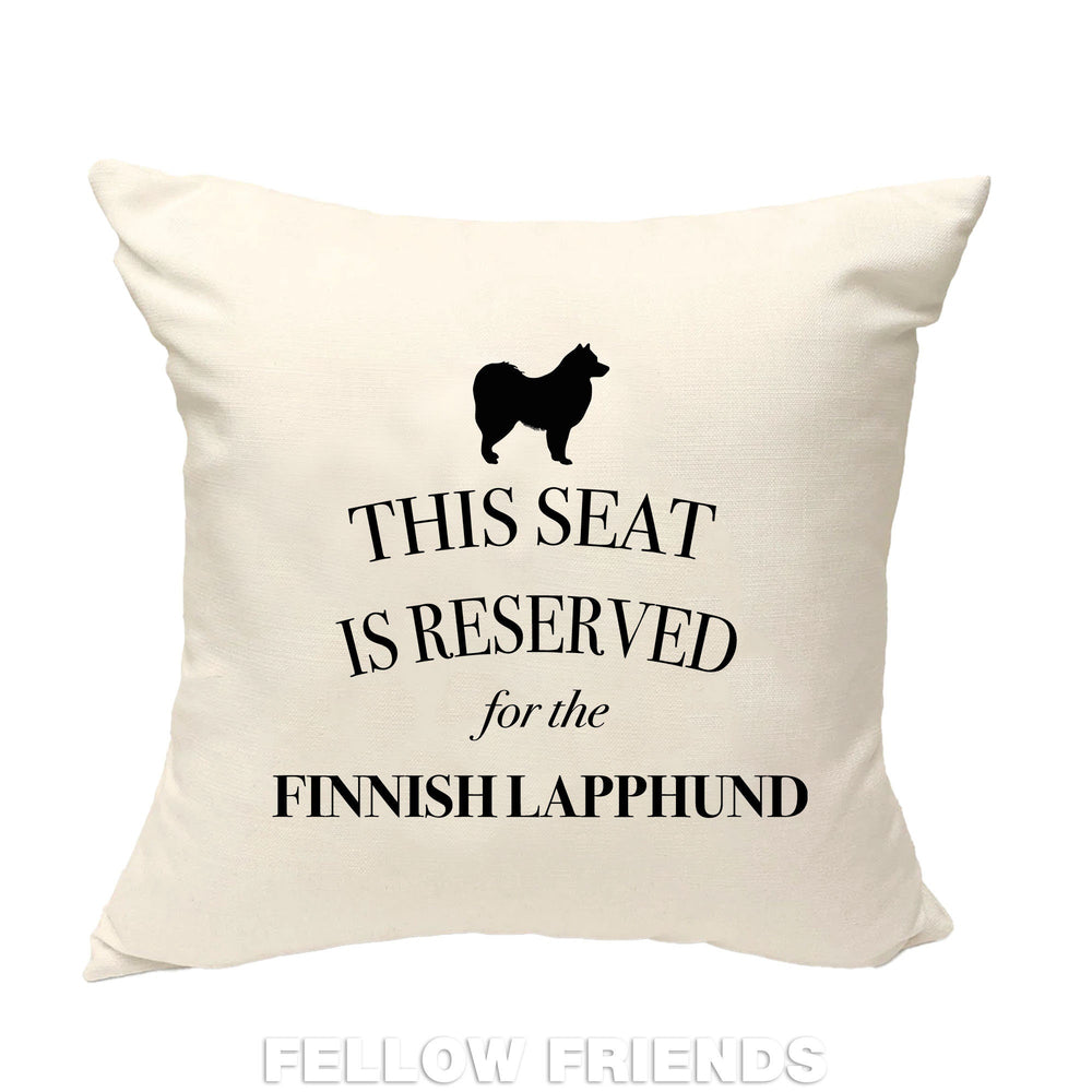 Finnish lapphund cushion, dog pillow, finnish lapphund pillow, gift for dog lover, cover cotton canvas print, dog lover gift 40x40 50x50 343