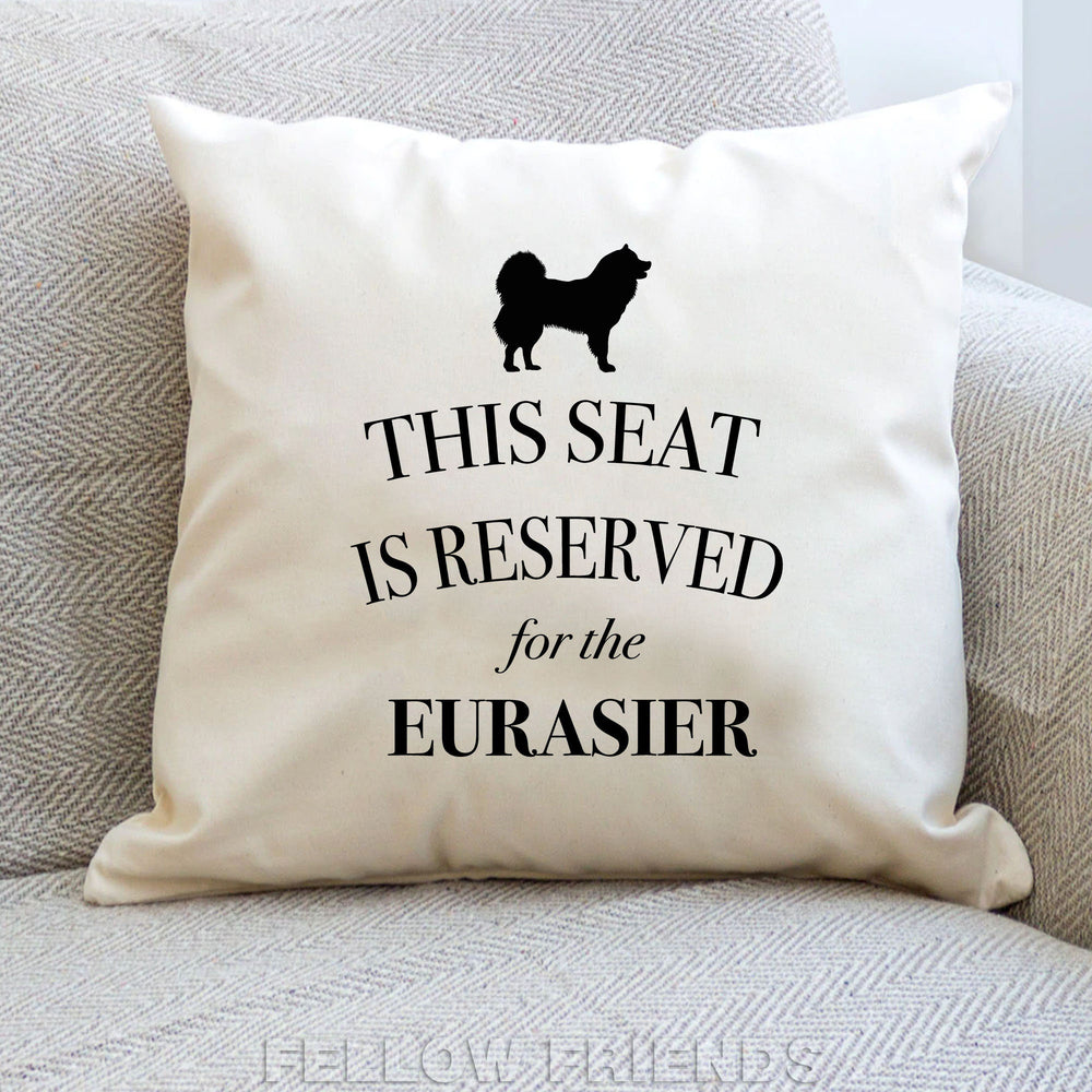 Eurasier cushion, dog pillow, eurasier pillow, gifts for dog lovers, cover cotton canvas print, dog lover gift for her 40x40 50x50 339