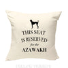 Azawakh dog pillow, dog pillow, azawakh dog cushion, gift for dog lovers, cover cotton canvas print, dog lover gift for her 40x40 50x50 243