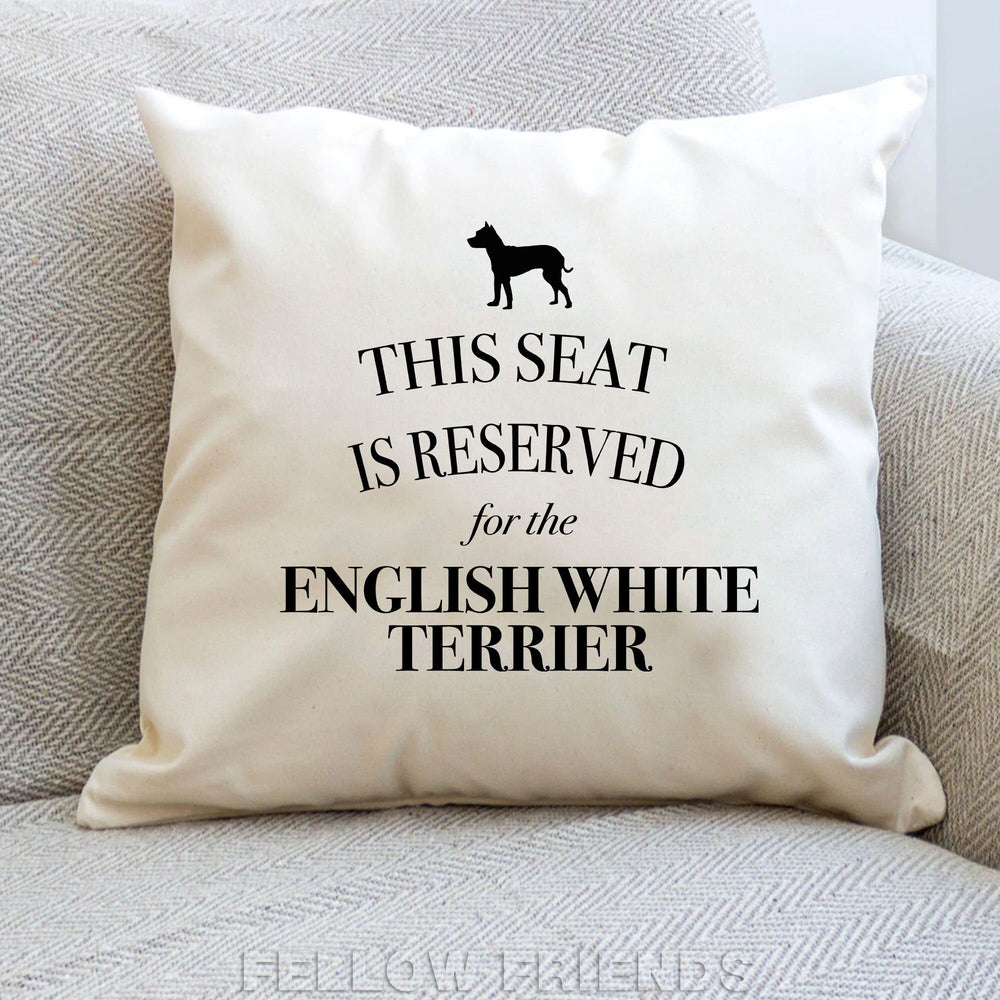 English white terrier cushion, dog pillow, terrier pillow, gifts for dog lovers, cover cotton canvas print, dog lover gift 40x40 50x50 335