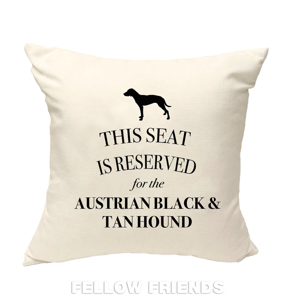 Austrian black and tan hound pillow, hound cushion, gift for dog lovers, cover cotton canvas print, dog lover gift for her 40x40 50x50 241