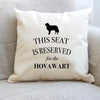 Hovawart cushion, dog pillow, hovawart pillow, dog cushion, gifts for dog lovers, cover cotton canvas print, dog lover gift 40x40 50x50 326