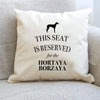 Hortaya borzaya cushion, dog pillow, hortaya borzaya pillow, gifts for dog lovers, cover cotton canvas print, dog lover gift 40x40 50x50 325