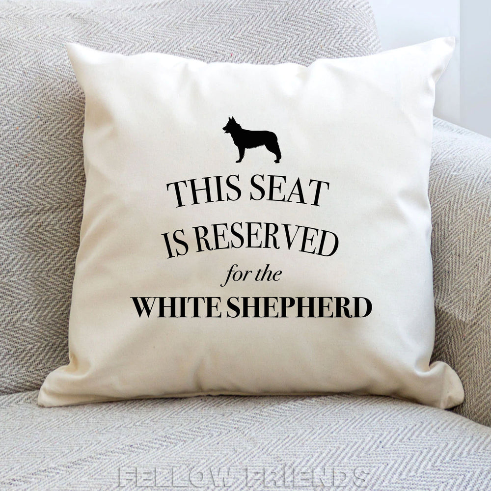 White shepherd cushion, dog pillow, white shepherd pillow, gifts for dog lovers, cover cotton canvas print, dog lover gift 40x40 50x50 315