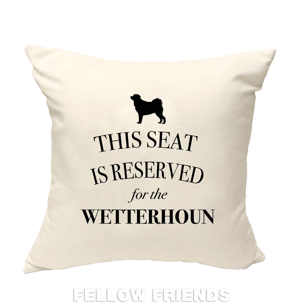 Wetterhoun cushion, dog pillow, wetterhoun pillow, gifts for dog lovers, cover cotton canvas print, dog lover gift for her 40x40 50x50 314