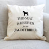Jagdterrier cushion, dog pillow, jagdterrier pillow, gifts for dog lovers, cover cotton canvas print, dog lover gift for her 40x40 50x50 306
