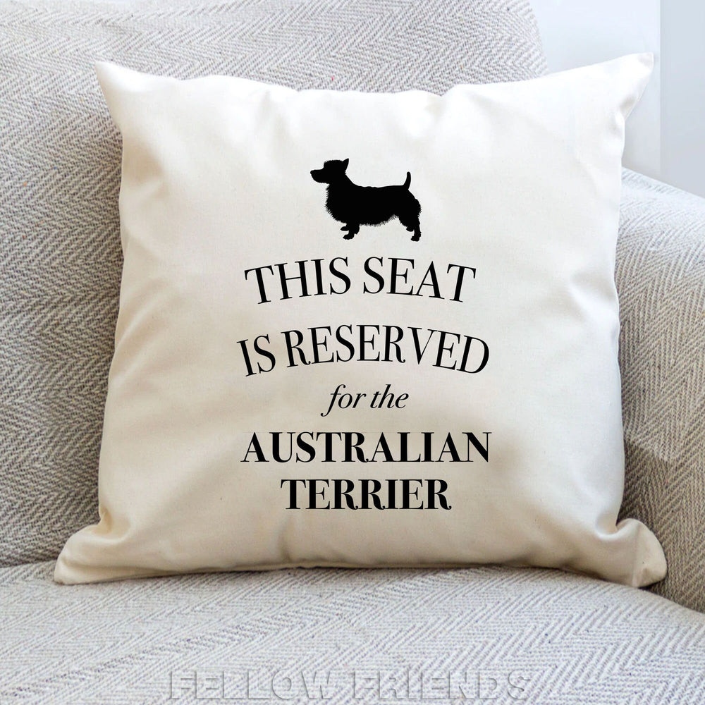 australian terrier pillow, dog pillow, australian terrier cushion, gift for dog lover, cover cotton canvas print, dog gift 40x40 50x50 240