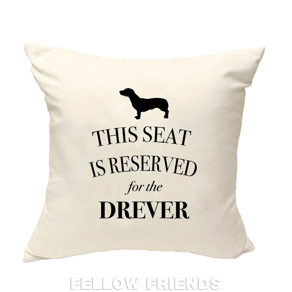 Drever dog cushion, dog pillow, drever dog pillow, gifts for dog lovers, cover cotton canvas print, dog lover gift for her 40x40 50x50 293