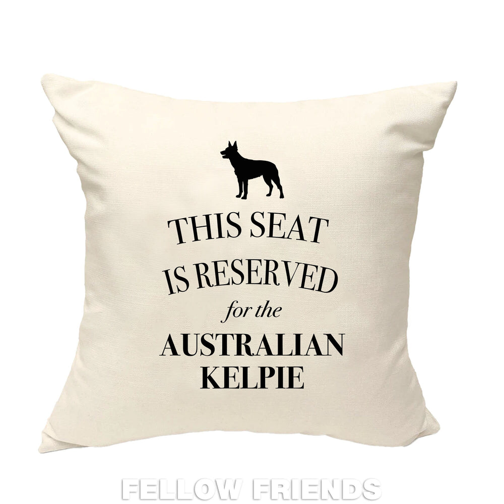 Australian kelpie dog pillow, dog pillow, kelpie dog cushion, gift for dog lovers, cover cotton canvas print, dog lover gift 40x40 50x50 236