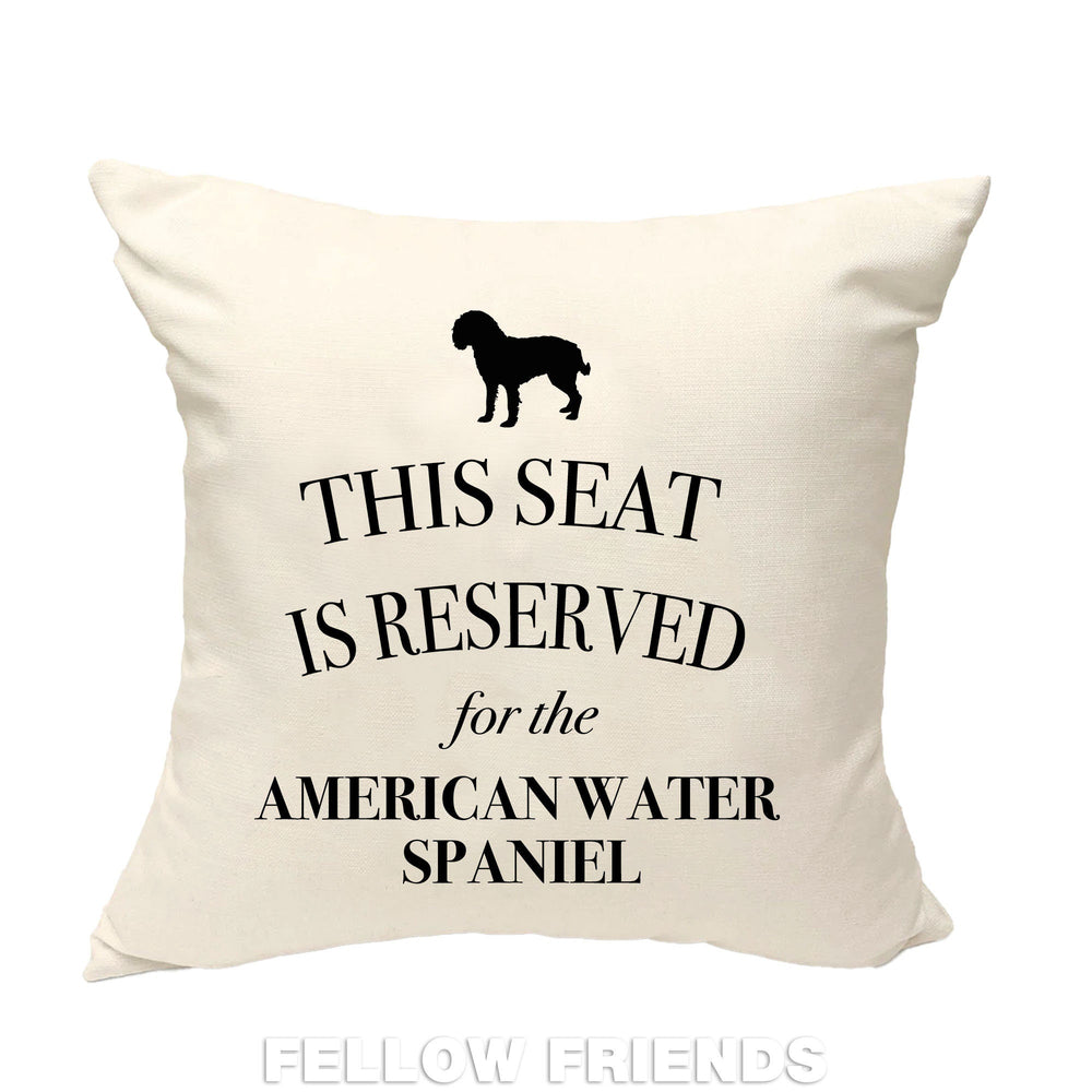 American water spaniel pillow, dog pillow, water spaniel cushion, gift for dog lovers, cover cotton canvas print, dog gift 40x40 50x50 387