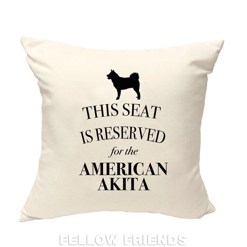 American akita dog pillow, dog pillow, american akita cushion, gift for dog lover, cover cotton canvas print, dog lover gift 40x40 50x50 221