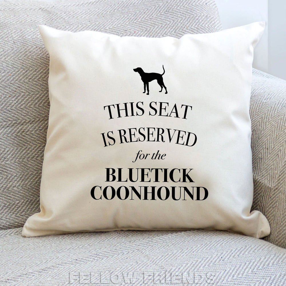 Bluetick coonhound cushion, dog pillow, coonhound dog pillow, gifts for dog lover, cover cotton canvas print, dog lover gift 40x40 50x50 269