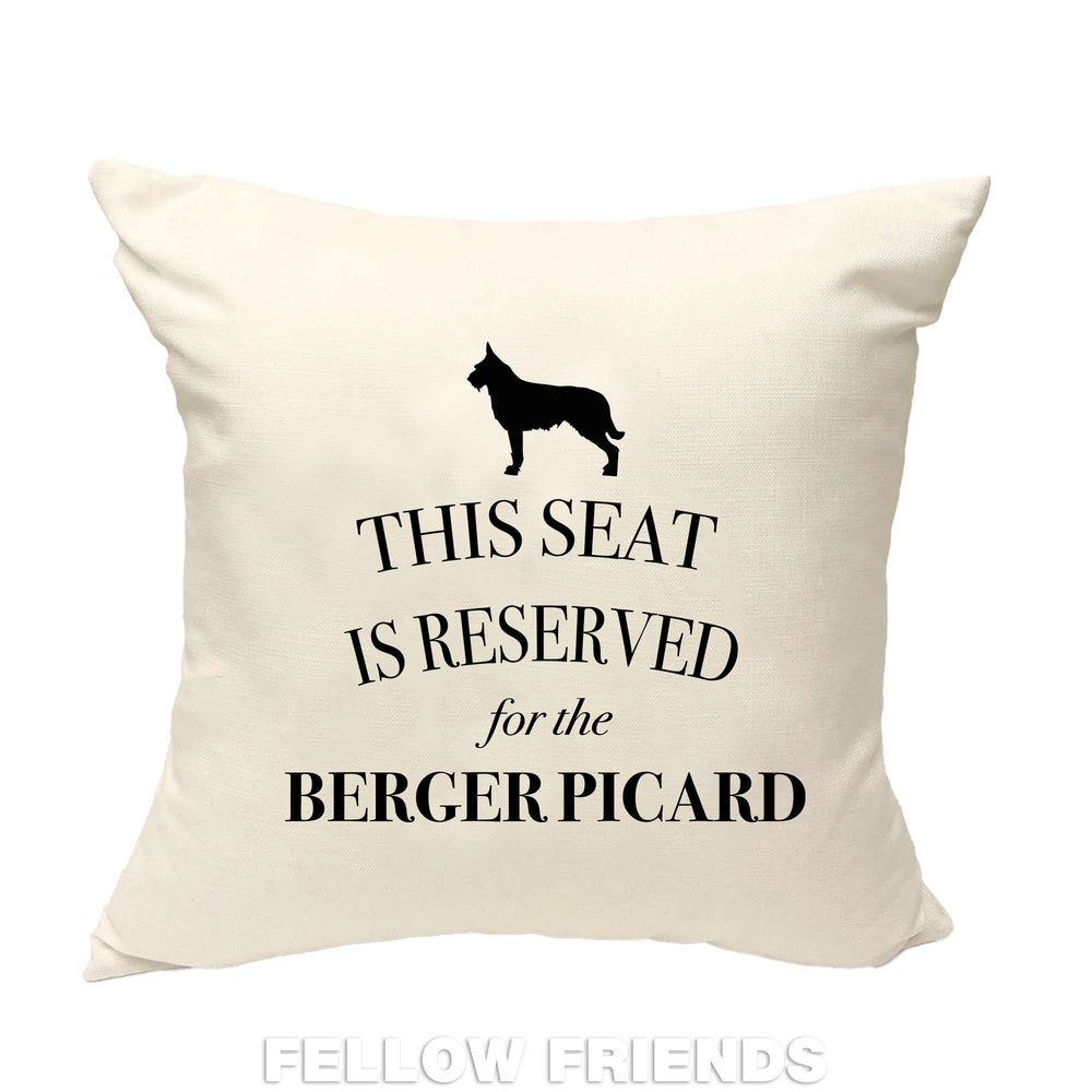 Berger picard pillow, dog pillow, berger picard cushion, gifts for dog lovers, cover cotton canvas print, dog lover gift 40x40 50x50 259