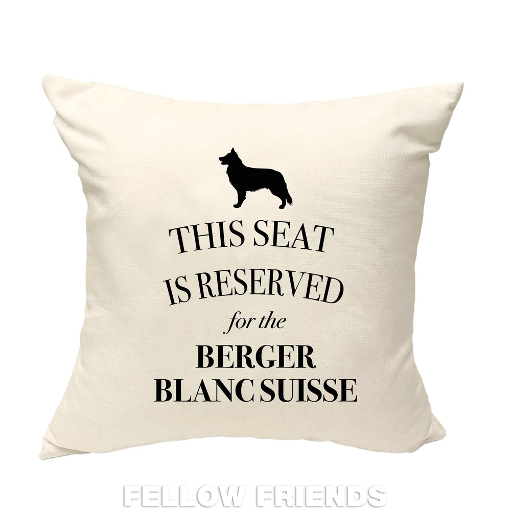 Swiss shepherd pillow, dog pillow, berger blanc suisse cushion, gifts for dog lovers, cover cotton canvas print, dog gift 40x40 50x50 258