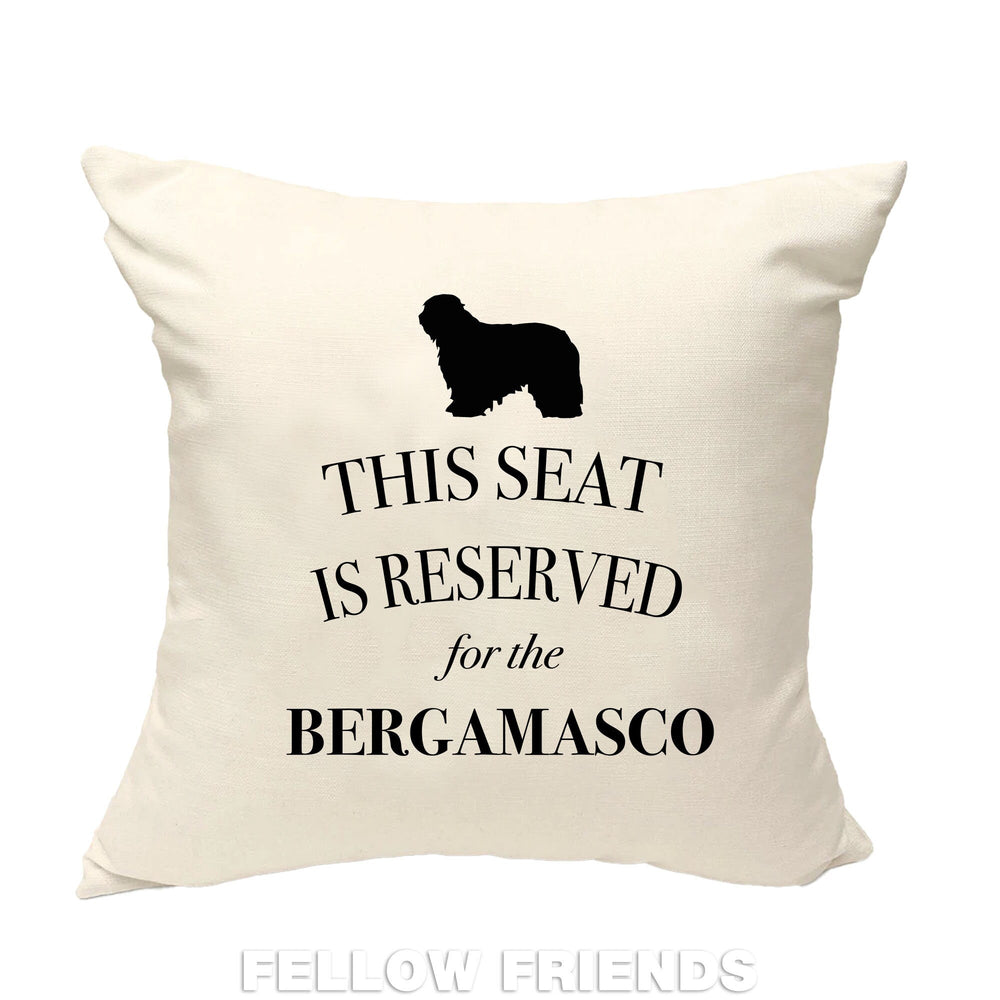 Bergamasco pillow, dog pillow, bergamasco cushion, gifts for dog lovers, cover cotton canvas print, dog lover gift for her 40x40 50x50 257