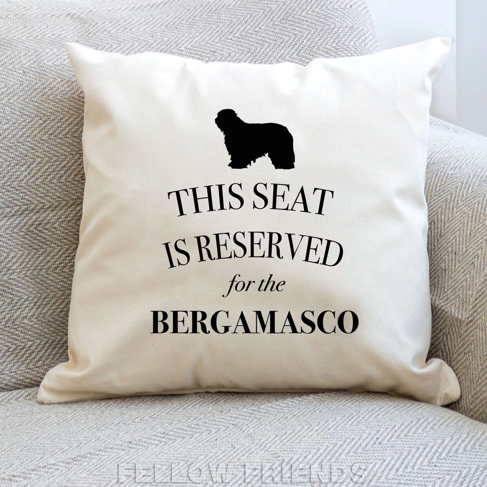 Bergamasco pillow, dog pillow, bergamasco cushion, gifts for dog lovers, cover cotton canvas print, dog lover gift for her 40x40 50x50 257