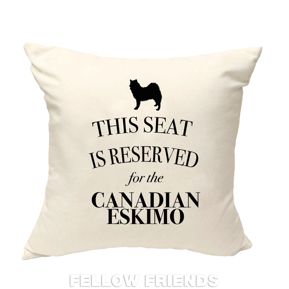Canadian eskimo dog pillow, canadian eskimo cushion, gift for dog lover, cover cotton canvas print, dog lover gift for her 40x40 50x50 390