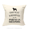 Pyrenean sheepdog pillow, pyrenean sheepdog cushion, dog pillow, gift for dog lover, cover cotton canvas print, dog gift 40x40 50x50 463