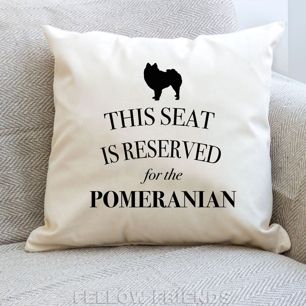pomeranian pillow, pomeranian cushion, dog pillow, gift for dog lover, cover cotton canvas print, dog lover gift for her 40 x 40 50 x 50 458