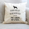 Picardy spaniel dog pillow, picardy spaniel cushion, dog pillow, gift for dog lover, cover cotton canvas print, dog gift 40x40 50x50 454