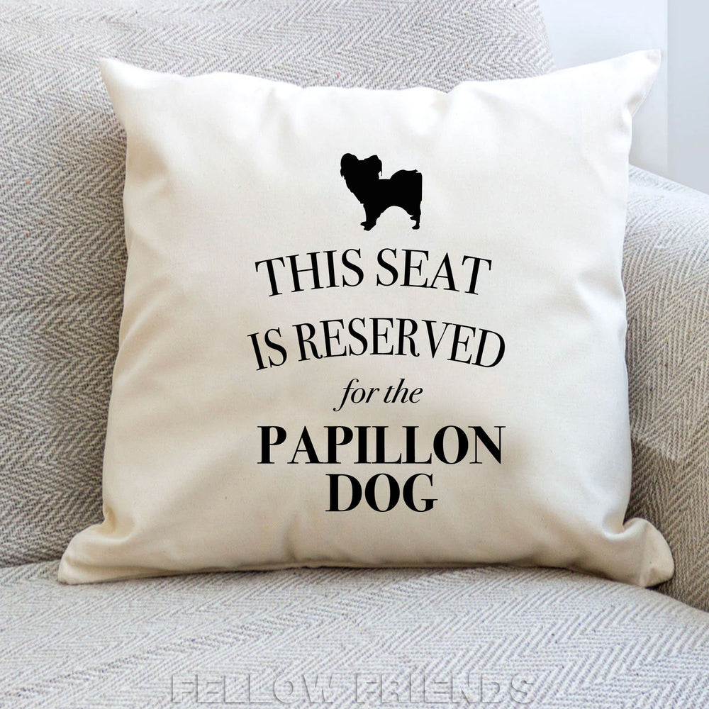 Papillon dog pillow, papillon dog cushion, dog pillow, gift for dog lover, cover cotton canvas print, dog lover gift for her 40x40 50x50 450