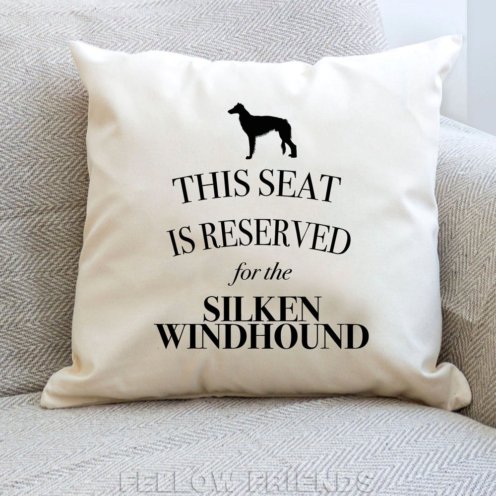 Silken windhound pillow, silken windhound cushion, dog pillow, gift for dog lover, cover cotton canvas print, dog lover gift 40x40 50x50 430