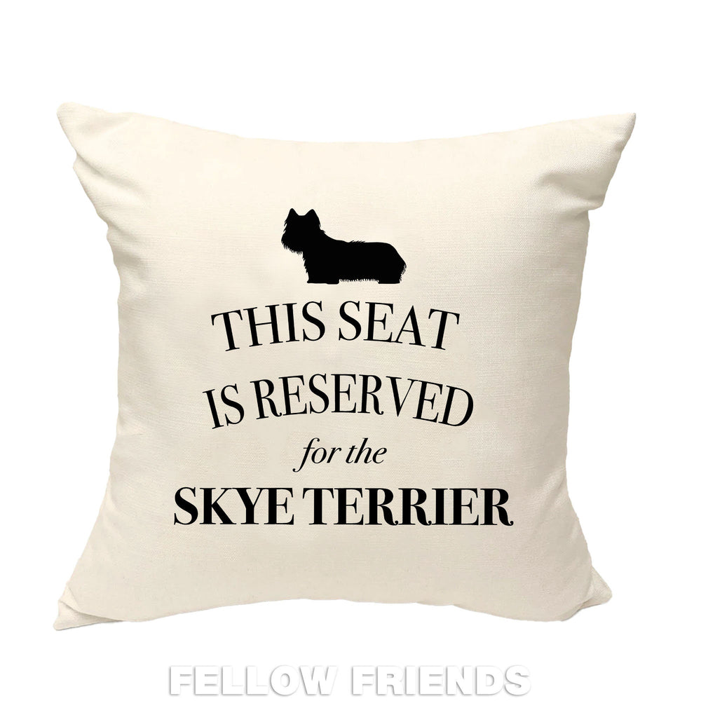 Skye terrier pillow, skye terrier cushion, dog pillow, gift for dog lover, cover cotton canvas print, dog lover gift for her 40x40 50x50 429