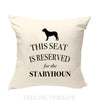Stabyhoun dog pillow, stabyhoun dog cushion, dog pillow, gift for dog lover, cover cotton canvas print, dog lover gift 40x40 50x50 424