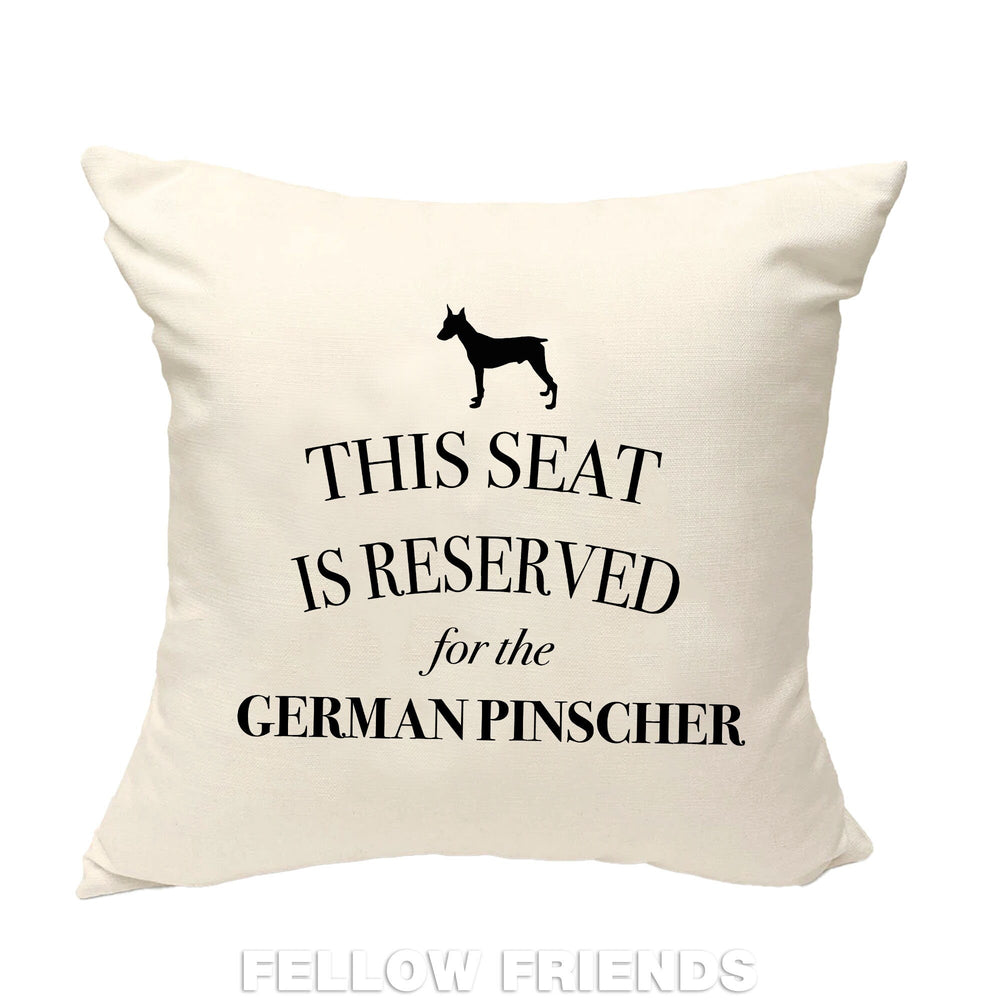 German pinscher pillow, dog pillow, pinscher dog cushion, gift for dog lover, cover cotton canvas print, dog lover gift 40x40 50x50 412