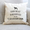 Galgo espanol dog pillow, dog pillow, galgo espanol dog cushion, gift for dog lover, cover cotton canvas print, dog gift 40x40 50x50 410