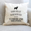 Cumberland sheepdog pillow, dog pillow, cumberland sheepdog cushion, gift for dog lover, cover cotton canvas print, dog gift 40x40 50x50 408