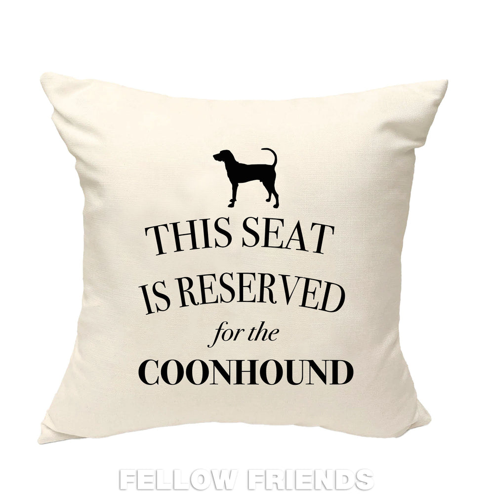 Coonhound dog pillow, dog pillow, coonhound dog cushion, gift for dog lover, cover cotton canvas print, dog lover gift 40x40 50x50 403
