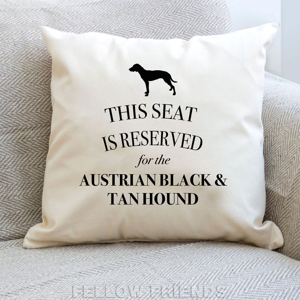 Austrian black and tan hound pillow, hound cushion, gift for dog lovers, cover cotton canvas print, dog lover gift for her 40x40 50x50 241
