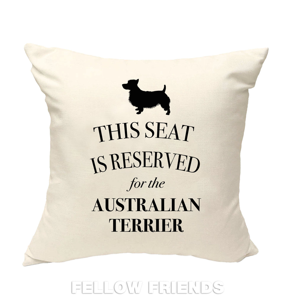 australian terrier pillow, dog pillow, australian terrier cushion, gift for dog lover, cover cotton canvas print, dog gift 40x40 50x50 240