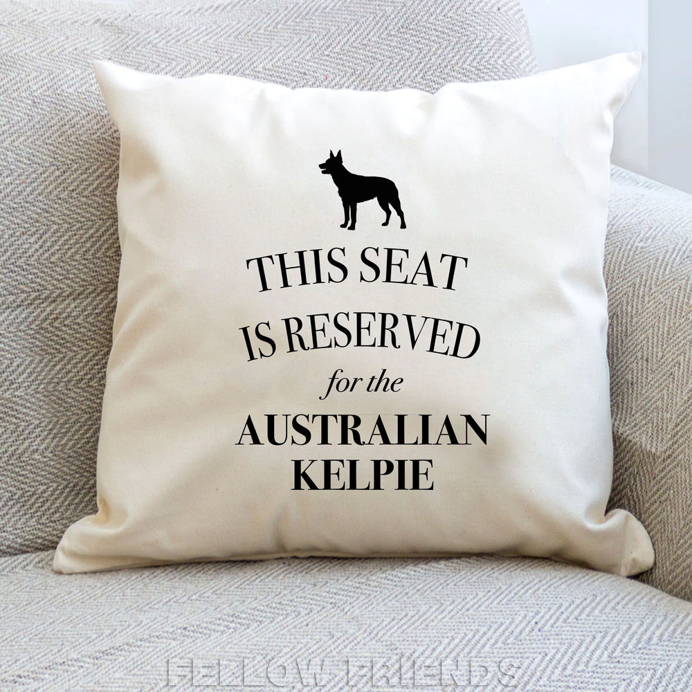 Australian kelpie dog pillow, dog pillow, kelpie dog cushion, gift for dog lovers, cover cotton canvas print, dog lover gift 40x40 50x50 236