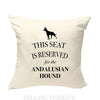 Andalusian hound dog pillow, dog pillow, hound dog cushion, gift for dog lovers, cover cotton canvas print, dog gift 40x40 50x50 228