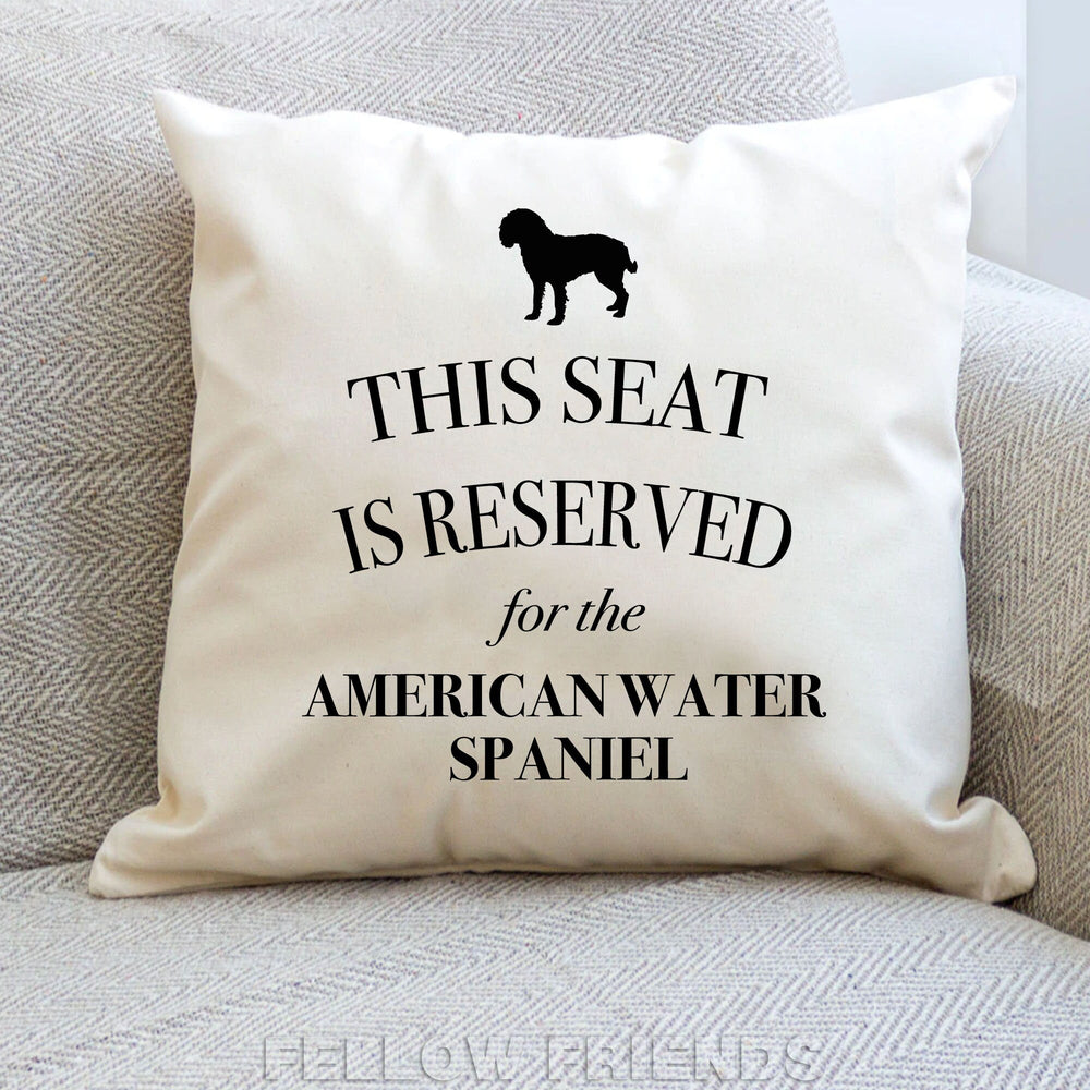 American water spaniel pillow, dog pillow, water spaniel cushion, gift for dog lovers, cover cotton canvas print, dog gift 40x40 50x50 387