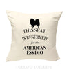 American eskimo dog pillow, dog pillow, eskimo dog cushion, gift for dog lover, cover cotton canvas print, dog lover gift, 40x40 50x50 224