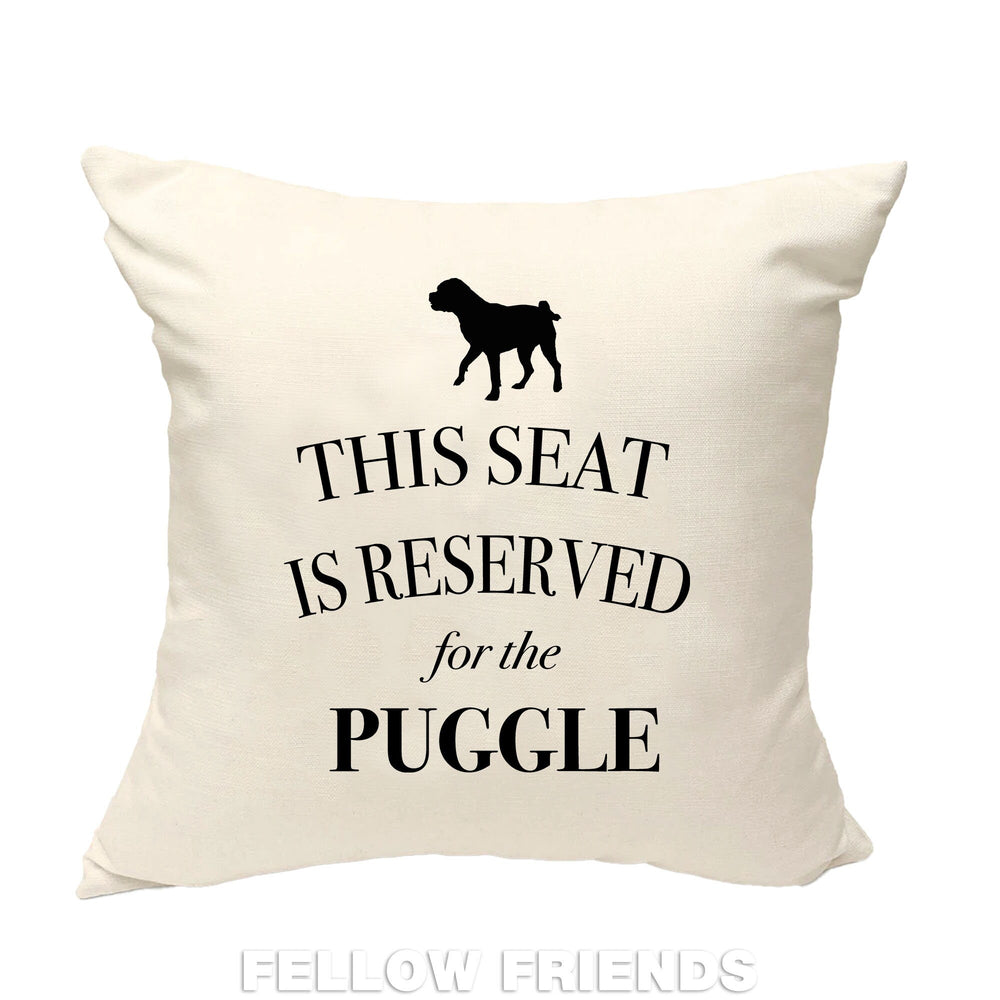 Puggle dog pillow, puggle dog cushion, dog pillow, gift for dog lover, cover cotton canvas print, dog lover gift for her 40 x 40 50 x 50 461