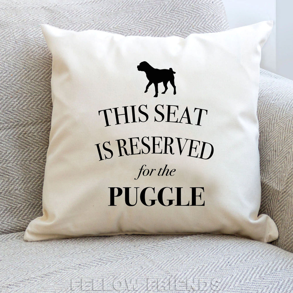 Puggle dog pillow, puggle dog cushion, dog pillow, gift for dog lover, cover cotton canvas print, dog lover gift for her 40 x 40 50 x 50 461
