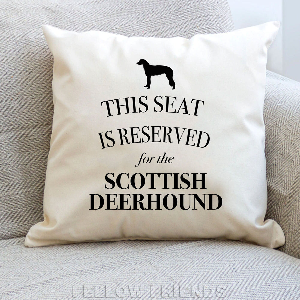 Scottish deerhound pillow, scottish deerhound cushion, dog pillow, gift for dog lover, cover cotton canvas print, dog gift 40x40 50x50 447