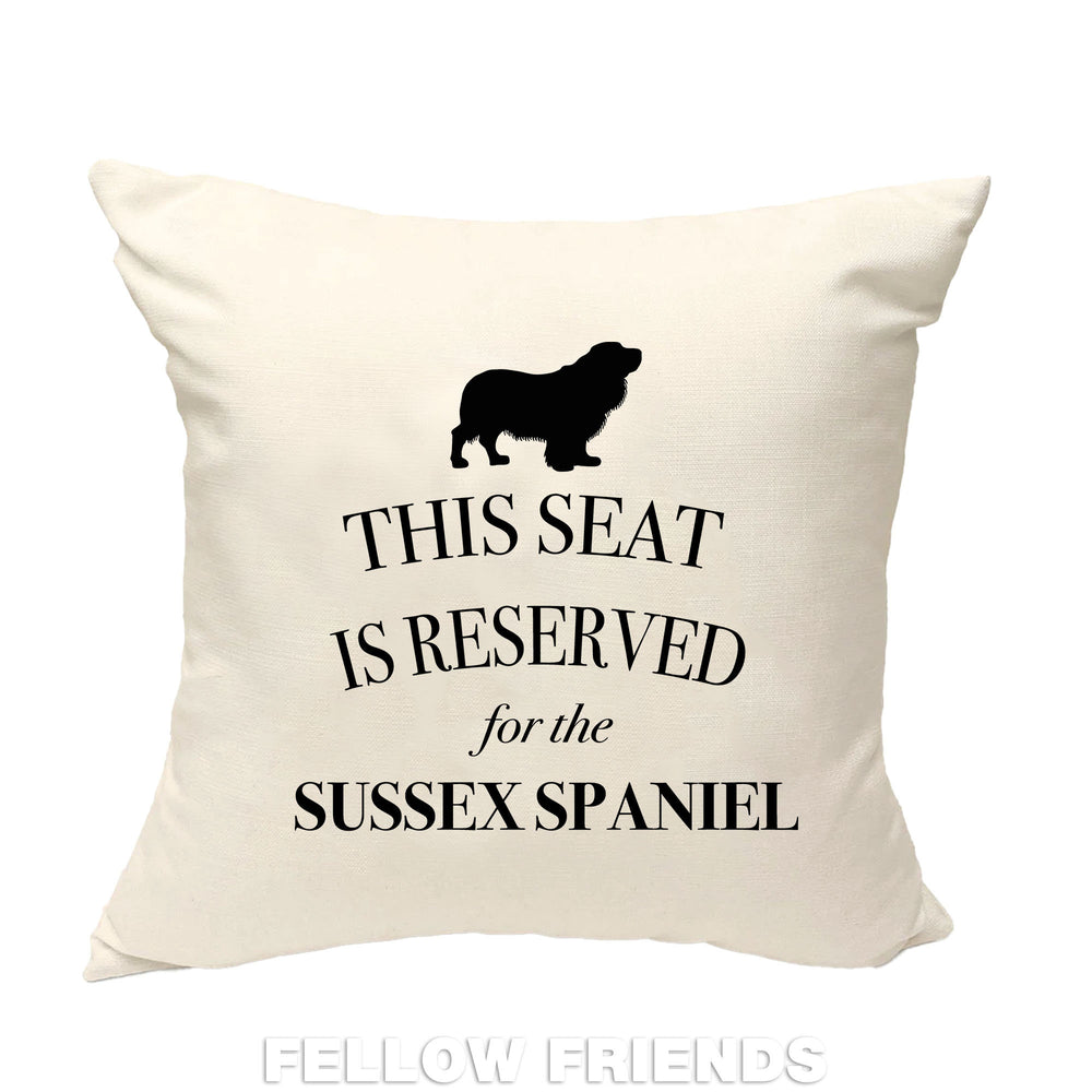 Sussex spaniel dog pillow, sussex spaniel dog cushion, dog pillow, gift for dog lover, cover cotton canvas print, dog gift 40x40 50x50 422