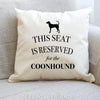 Coonhound dog pillow, dog pillow, coonhound dog cushion, gift for dog lover, cover cotton canvas print, dog lover gift 40x40 50x50 403