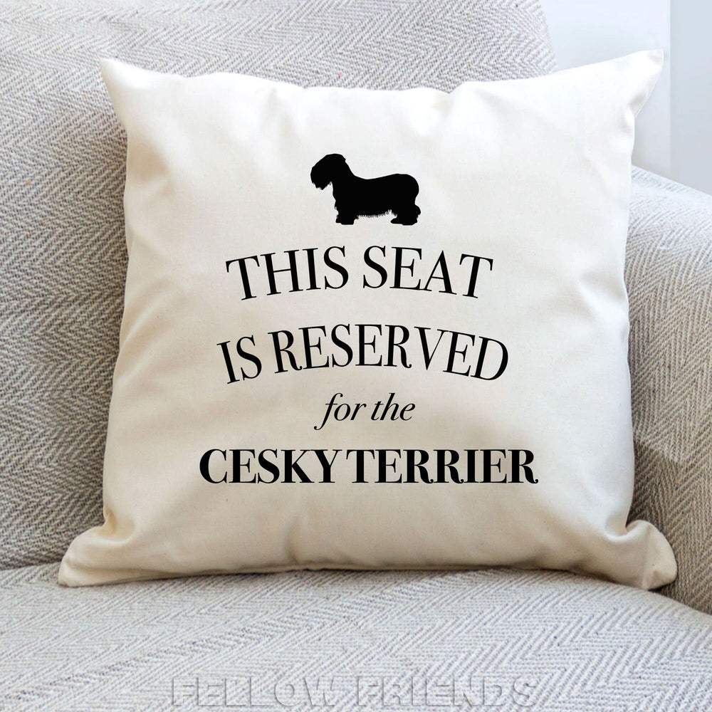Cesky terrier dog pillow, dog pillow, cesky terrier dog cushion, gift for dog lover, cover cotton canvas print, dog gift 40x40 50x50 395